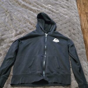 Reebok Charcoal Zip-Up Hoodie